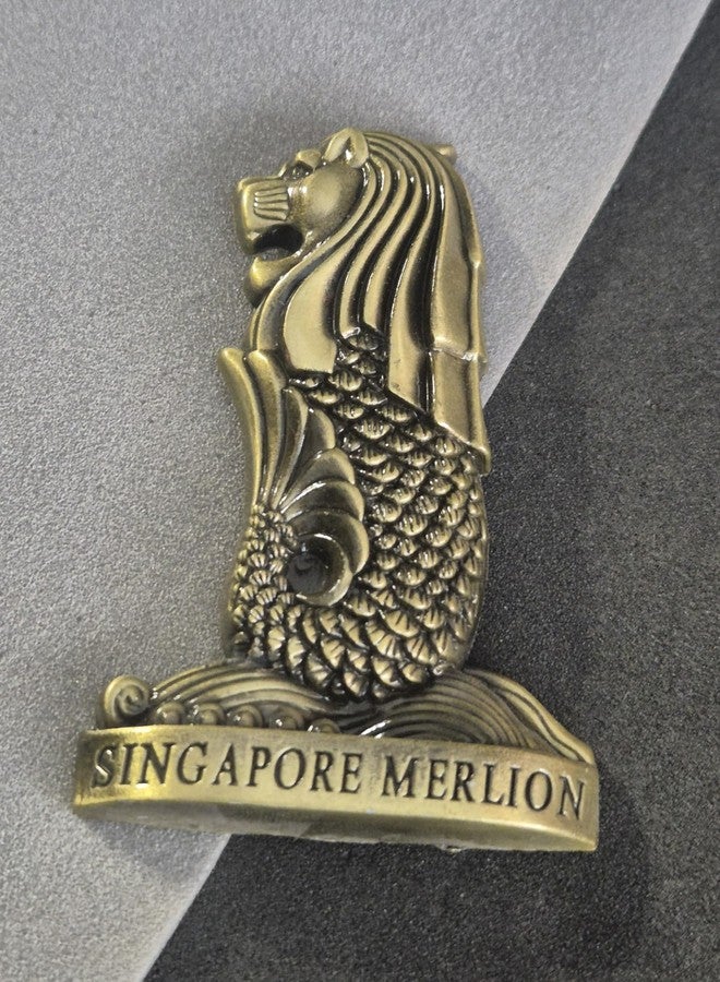 DT DECTONE Regular Metal Fridge Magnet, Singapore3D Metal Magnet for Fridge, Study Table, Office Desk, Ideal Gift, Best Home Decor Item for Travel Enthusiasts 7 X 5 CM, Pack of 1 - Image 3